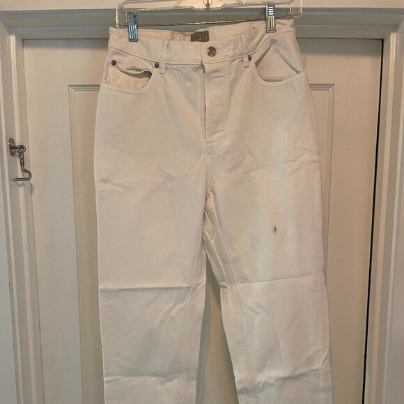 Everlane High-waisted Straight Leg Jeans White - Picture 2 of 3